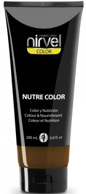 Питательная гель-маска для окрашивания волос Nutre Color DARK BROWN Темно-коричневый, 200 мл фото