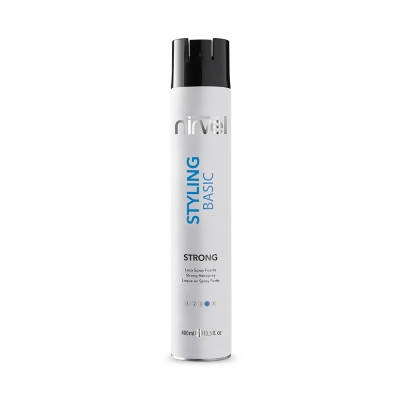 Лак для волос сильной фиксации Styling Basic Strong Nirvel Professional, 400 мл фото