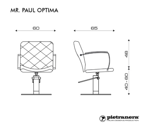 Кресло парикмахерское MISTER PAUL OPTIMA Pietranera фото