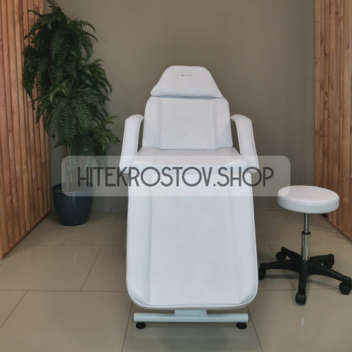 Кушетка косметологическая REST с лотками (белая) фото