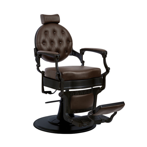 Кресло барбера Buzz Black Brown VIP02 фото